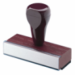 RS7-2 - Seven Line - 2" Wide Traditional Rubber Stamp