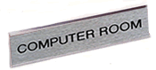 2" x 8" Wall Nameplate with Holder