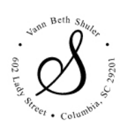 C-507 - Self-Inking Round Address Stamp