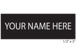 1NT - 1 Line Name Tag with Pin