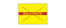 CN-10220 - GX2216 Yellow/Red Sale Price Middle Print